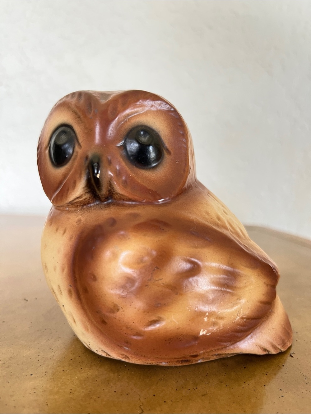 Vintage Orzeck Terrestone Owl Hand Crafted Figurine